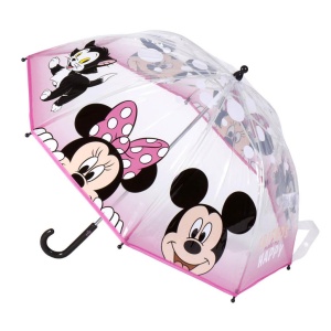 Disney Minnie Make Me Happy umbrelă transparentă pentru copii Ø71 cm