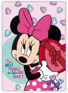 Disney Minnie Sweets pătură din fleece 100x140cm