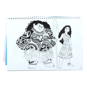 Disney Vaiana Together Again Caiet sketch A/4 spiralat cu 40 de pagini și autocolant - Img 4