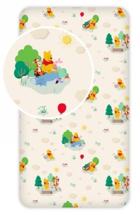 Disney Winnie de Pluș Play Cearșaf cu elastic 90x200 cm