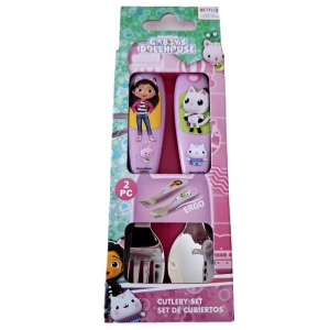 Gabby's Dollhouse Wonderland set de tacâmuri ergonomic metalic - 2 bucăți - Img 2