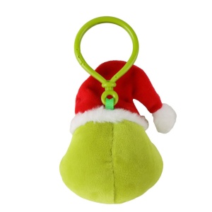 Grinchul Green Figurină 3D din pluș cu agățătoare, decor pentru geantă 14 cm - Img 2
