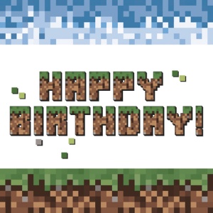 La mulți ani Pixel Block Set de 20 șervețele Happy Birthday 33x33 cm