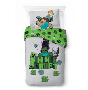 Minecraft Build and Explore husa de pat 140×200cm, 70×90 cm