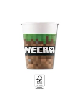 Minecraft Green pahar de hârtie 8 buc 200 ml FSC - Img 2