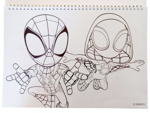 Omul Păianjen Spidey Dino-Webs Caiet de schițe A/4 cu spirală, 40 de pagini și autocolante - Img 4