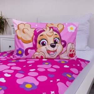 Patrula Cățelușilor Pawsome husa de pat pentru copii 100×135cm, 40×60 cm - Img 4
