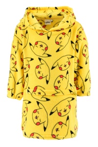 Pokémon Pika cu mâneci patură polară pluș, poncho 4-10 ani