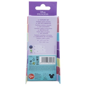 Prințesele Disney Courageous Heart set de tacâmuri ergo din metal - 2 piese - Img 3