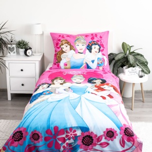 Prințesele Disney Heart set de lenjerie 140×200cm, 70×90 cm - Img 2