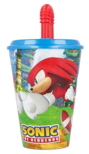 Sonic Ariciul Pahar cu pai Adventure, plastic 430 ml - Img 2