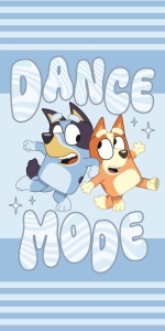 Bluey Dance Mode prosop de baie, prosop de plajă 70x140cm