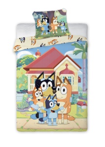 Bluey Family Home lenjerie de pat 140×200cm, 70×90 cm