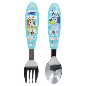 Bluey Yummy set de tacâmuri ergonomice din metal - 2 bucăți - Img 3