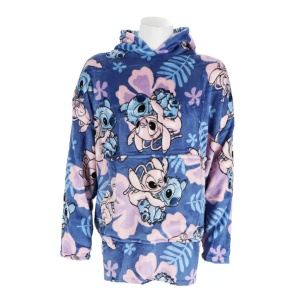 Disney Lilo și Stitch Hibiscus pătură polar de pluș, poncho 3-6 ani