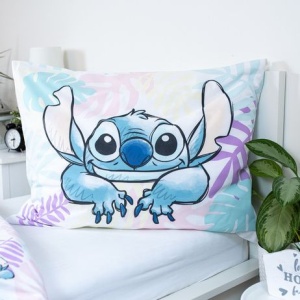 Disney Lilo și Stitch Leaves lenjerie de pat 140×200cm, 70×90 cm - Img 4
