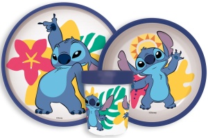 Disney Lilo și Stitch Palms Set de masă antiderapant Disney Lilo și Stitch, set micro plastic