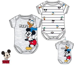 Disney Mickey body pentru bebeluși, set de 2 bucăți