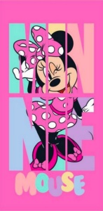 Disney Minnie Peekaboo prosop de baie, prosop de plajă 70x140 cm (Uscare Rapidă)