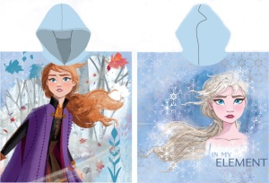 Disney Regatul de gheață Poncho prosop de plajă Element 55x110 cm (Uscare rapidă)