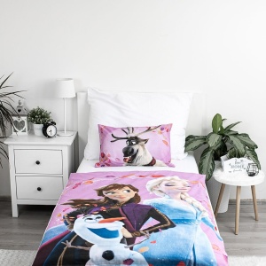 Disney Regatul de gheață Wind așternut de pat pentru copii 100×135 cm, 40×60 cm - Img 2