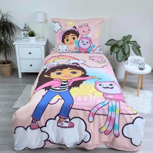Gabby's Dollhouse Dreamland set lenjerie pat 140×200cm, 70×90 cm - Img 2