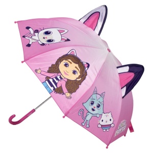 Gabby's Dollhouse Pink umbrelă pentru copii cu mâner Ø71 cm