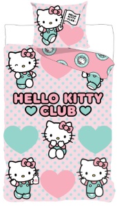 Hello Kitty Club set de lenjerie de pat 140×200cm, 70×90 cm