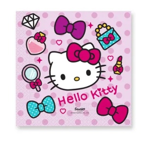 Hello Kitty Fashion șervețel 20 buc 33x33 cm - Img 2