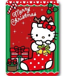 Hello Kitty Holiday Cheer Pătură de Crăciun din polar 100x140cm