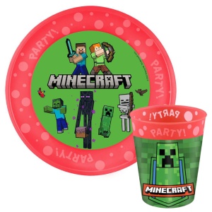Minecraft Party set de plastic micro premium