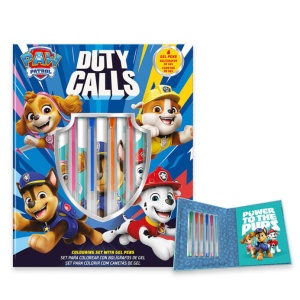 Patrula Cățelușilor Duty Calls set caiet + stilou gel