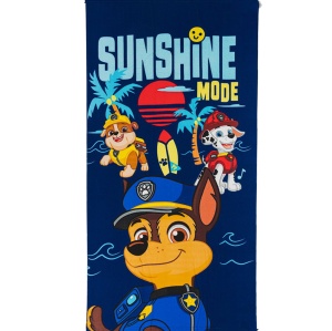 Patrula Cățelușilor Sunshine Mode prosop de baie, prosop de plajă 70x140cm (Uscare rapidă)
