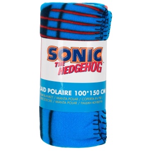 Sonic Ariciul Built for Speed pătură polară 100x150cm - Img 2
