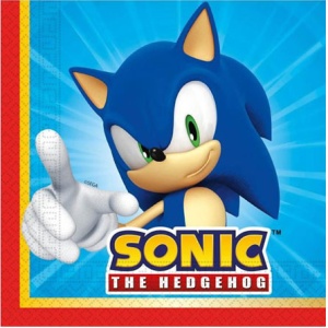 Sonic Ariciul Sega Șervețel 20 buc 33x33 cm FSC - Img 2