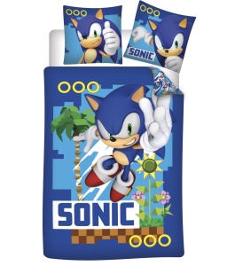 Sonic Ariciul Turbo Lenjerie de pat pentru copii 100×135 cm, 40×60 cm