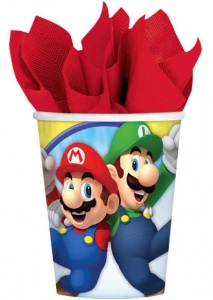 Super Mario Mushroom World pahar de hârtie 8 buc 250 ml