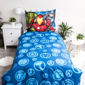 Avengers Brands set de lenjerie 140×200cm, 70×90 cm - Img 4