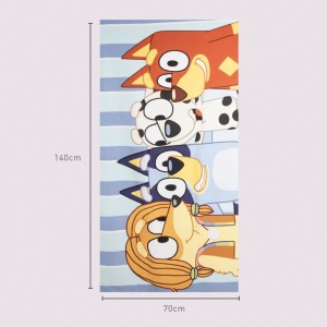 Bluey Happy Moments prosop de baie, prosop de plajă 70x140cm (Uscare Rapidă) - Img 3