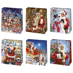 Crăciun Miracle sac cadou din hârtie, sac 19x23x10,5 cm