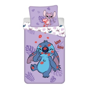 Disney Lilo și Stitch Kiss lenjerie de pat 140×200cm, 70×90 cm