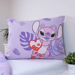 Disney Lilo și Stitch Kiss lenjerie de pat 140×200cm, 70×90 cm - Img 4