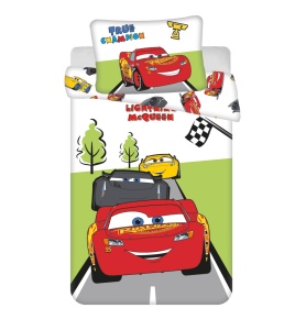Disney Mașini Champion lenjerie de pat pentru copii, grădiniță 100×135 cm, 40×60 cm