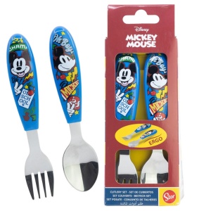Disney Mickey True Champions set tacâmuri ergo din metal - 2 piese - Img 2
