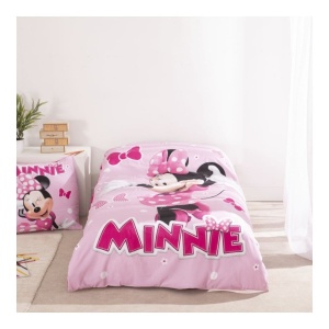 Disney Minnie Pink Polka Bow set de lenjerie de pat 140×200cm, 65x65 cm - Img 3