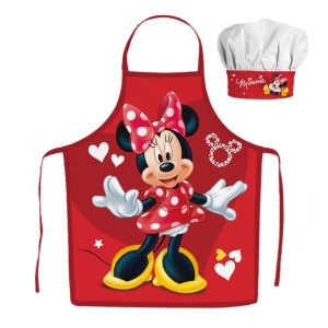 Disney Minnie Red Hearts set de șorț pentru copii din 2 piese