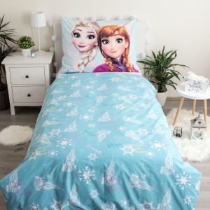 Disney Regatul de gheață Light Blue set de lenjerie de pat 140×200cm, 70×90 cm - Img 3