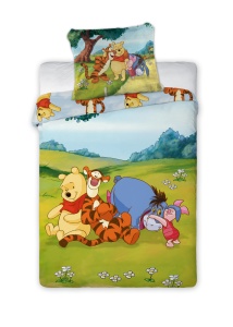 Disney Winnie de Pluș Sunny Meadow lenjerie de pat pentru copii, grădiniță 100×135 cm, 40×60 cm