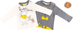 Disney Winnie de Pluș tricou pentru bebeluși, set de 2, 62-92 cm