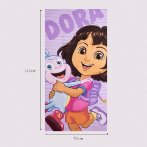 Dora Exploratoarea Happy prosop de baie, prosop de plajă 70x140cm (Uscare Rapidă) - Img 3
